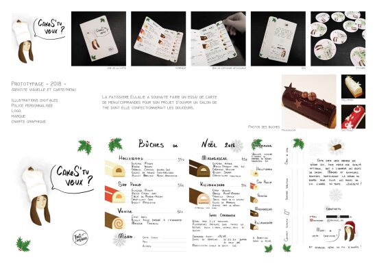 CakeS'tu veux ? - Identité visuelle d'une pâtissière